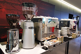 Barista Kaffee Lounge in der VIP Arena Bayer Leverkusen